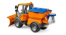 U02690 VarioCar pojazd komunalny do zimowego utrzymania z pługiem i posypywarką 1:16 Bruder