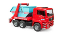 U02741 MAN TGA bramowiec z kontenerem 1:16 Bruder