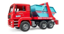 U02741 MAN TGA bramowiec z kontenerem 1:16 Bruder