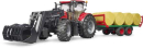 U03198 Ciągnik Case IH Optum 300 CVX z przyczepą do bel i 8 belami 1:16 Bruder