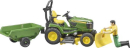 U62104 Traktorek ogrodowy John Deere z przyczepką i figurką bworld 1:16 Bruder
