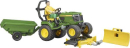 U62104 Traktorek ogrodowy John Deere z przyczepką i figurką bworld 1:16 Bruder