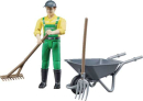 U62610 Figurka rolnika z taczką i narzędziami bworld 1:16 Bruder