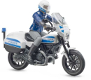 U62731 Motocykl policyjny Ducati Scrambler z policjantem bworld 1:16 Bruder