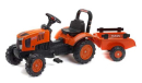 F2065AB Traktor Kubota M7171 z przyczepą jeździk Falk