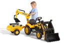 F2076N Koparko-ładowarka Komatsu z przyczepą jeździk Falk