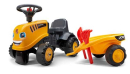 F215C Jeździk JCB z przyczepką, grabiami i łopatą Falk