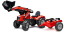 F4010AM Traktor Massey Ferguson S8740 z ładowaczem czołowym i przyczepą jeździk Falk