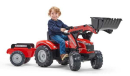 F4010AM Traktor Massey Ferguson S8740 z ładowaczem czołowym i przyczepą jeździk Falk