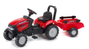 F961B Traktor Case IH Maxxum 130 CVX z przyczepą jeździk Falk