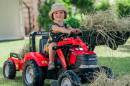 F996AM Traktor Case IH Puma 240 CVX z ładowaczem czołowym i przyczepą jeździk Falk