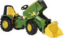 R65107 Traktor na pedały John Deere 8400R z ładowaczem, biegami i hamulcem rollyX-Trac Rolly Toys