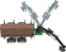 S01954 Ciągnik John Deere z przyczepą do drewna 1:50 Siku
