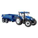 B43268 Ciągnik New Holland T6 z przyczepą wywrotką 1:32 Britains