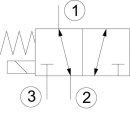 SV082302001 Zawór 3/2 SV 082302 12VDC A04 Danfoss
