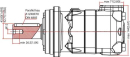 OMT160151B3000 Silnik orbitalny, wał fi 40 mm 160cc standard Danfoss