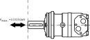 OMT160151B3000 Silnik orbitalny, wał fi 40 mm 160cc standard Danfoss