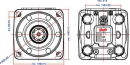 OMT250151B3020 Silnik orbitalny, wał 1-3/8 cal Z-6 250cc Danfoss