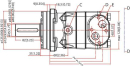 OMT315151B3003 Silnik orbitalny, wał fi 40 mm 315cc standard Danfoss