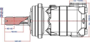 OMT500151B3023 Silnik orbitalny, wał 1-3/8 cal Z-6 500cc Danfoss