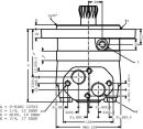 OMTS315151B3039 Silnik orbitalny, wał fi 37.6 mm 315cc wersja krótka Danfoss