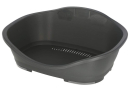 Legowisko z tworzywa sztucznego dla psa, 68,5 x 49 x 27,5 cm, szare, Kerbl