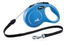Smycz dla psa Flexi New Classic, linka, niebieska, S, 8m, 12kg