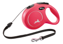 Smycz dla psa Flexi New Classic, linka, czerwona, roz. S, 5 m, 12kg