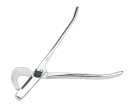 Emaskulator, zagięty, 19 cm, stal nierdzewna, Kerbl