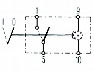 6EH004570021 Przełącznik kołyskowy, I-0, 4-pin z funkcją komfortu HELLA