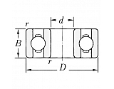 628ZZ Łożysko kulkowe 628 ZZ 8x24x8 mm