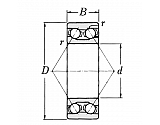 3201BBTVH Łożysko kulkowe skośne 3201, 12x32x15,9 mm