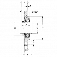 PME35 Łożysko z obudową okrągłe, kompletne PME35, O 35 mm