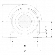 PSHEY40 Łożysko z obudową stojącą, kompletne PSHEY40, O 40 mm