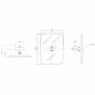 CA6480025 Lusterko zewnętrzne 235x180x60 mm SMAT NORD