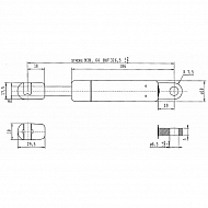 CA641200 Sprężyna gazowa, L325-110N