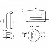 02487000 Lampa zespolona, tylna, prawa 185x80x85mm