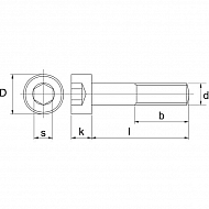 912616 Śruba imbusowa kl. 8.8 ocynk Kramp, M 6x16mm