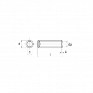 Wkręt dociskowy z końcem wgłąbionym M6x10mm 45H