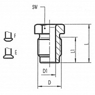 A0594 Złączka gwintowana, M12x1