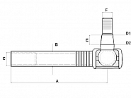 SHP002KR Końcówka drążka