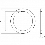 SHP908KR Pierścień uszczelniający, gumowy 17x40x10 mm