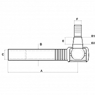 CI048989 Końcówka drążka, Carraro