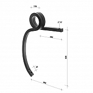 CP305351 Ząb sprężynowy spiralny 30x30x535 lewy