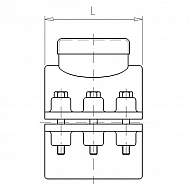 7075114 Opaska do nawiercania rurociągów PP 75mm x 1 1/4" GW