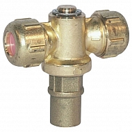 005834 Uchwyt dyszy mosiądz podwójny 1/4 IG ARAG