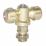 005836 Uchwyt dyszy mosiądz podwójny 3/8 AG ARAG