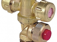 005844 Uchwyt dyszy mosiądz podwójny 1/4 IG ARAG