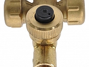 005844 Uchwyt dyszy mosiądz podwójny 1/4 IG ARAG