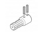 AR1512 Tuleja redukcyjna 1 3/8" 6-frezów do pompy Annovi Reverberi